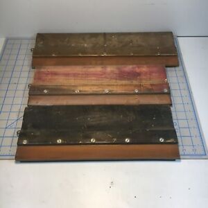 X3 Used Screen Printing Squeegees 15.5” , 18” Wood Rubber