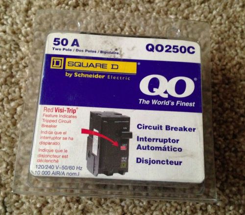 Square D 50 A Two Pole Circuit Breaker QO250C -- FREE SHIPPING!!!