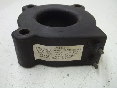ABB 7524A98G06 TYPE IMC CURRENT TRANSFORMER 400:5 AMPS *NEW OUT OF A BOX*