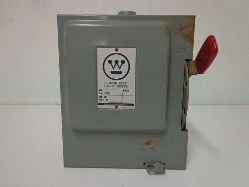 Westinghouse gf-421n safety switch disconnect 240v 60a free shipping for sale