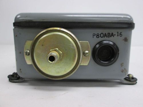 PENN P80ABA-16 3-20PSI 1/8IN NPT PRESSURE SWITCH 24V-AC D299389