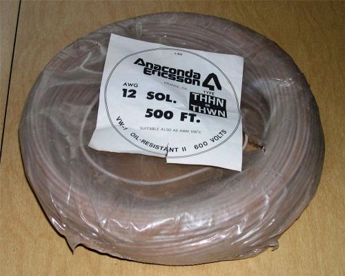 300+ feet of anaconda 12 awg wire, thhn or thwn, 12 awg, 600v for sale