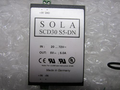 NEW SOLA ELECTRIC SCD30-S5-DN POWER SUPPLY