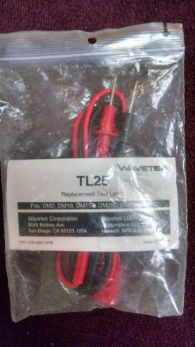 NEW WAVETEK TL25 Replacement Test Leads still in package