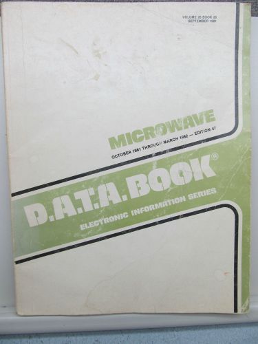 DATA BOOK MICROWAVE EDITION 47 1981 ELECTRONIC INFORMATION SERIES