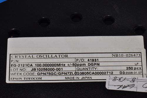 Frequency epson eg-2121ca-100.0000m-dgpn 2121ca1000000 eg2121ca1000000mdgpn for sale