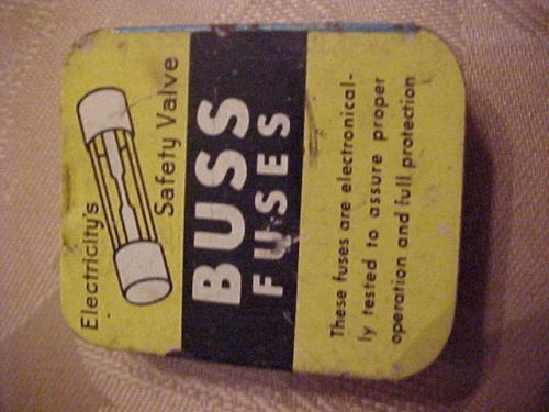 BUSS GLASS FUSES IN TIN 5 FUSES  AGC 10 Formerly called 3AG USA
