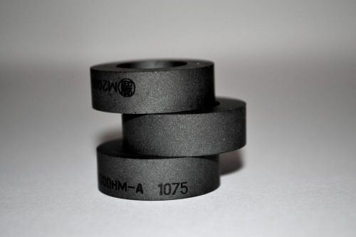 2x Ferrite Ring M2000HM-A1075 Toroid Core 16 x 9 x 7 mm Russian Soviet USSR NOS