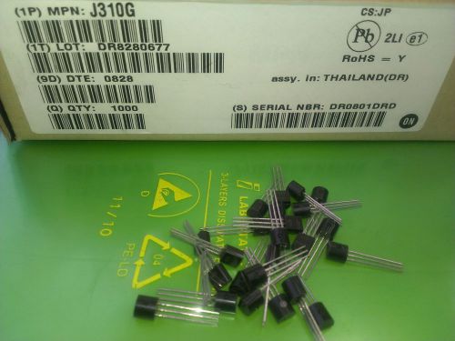 [20 pcs] J310 ON Semi.  N-chn J-FET Transistor  RF Amp. VHF/UHF  osc/mixer TO92