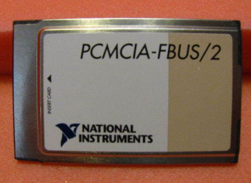 NATIONAL INSTRUMENTS PCMCIA-FBUS/2, FOUNDATION FIELDBUS, FBUS INTERFACE CARD 1EA