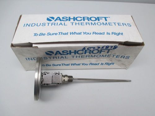NEW ASHCROFT 7KA-94816-091 5IN FACE 50-400F TEMPERATURE PROBE 9 IN D259337