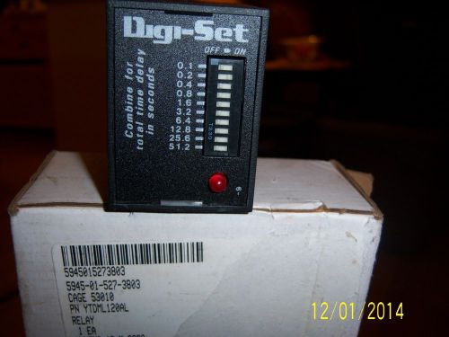New abb ssac time delay relay tdml120al digi-set 120 vac with 8 pin relay base * for sale