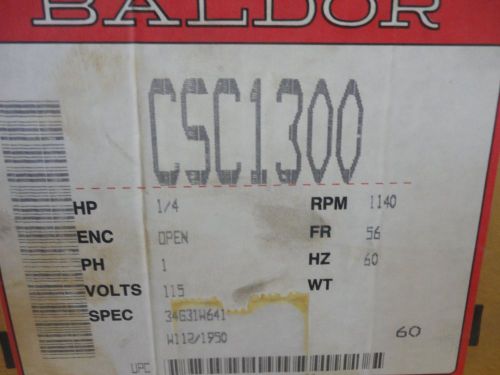 BALDOR MOTOR CSC 1300, 115V, 1/4 HP