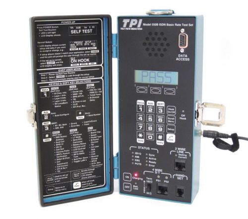 Tele-path tpi 550b isdn basic rate test / analyzer tester acterna ttc / warranty for sale