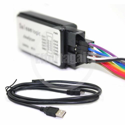 Usb cable 24mhz 8ch 24mhz for arm fpga usb logic analyzer device set for sale a for sale