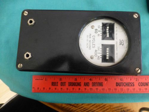 JBT Model 30-FAP Frequency meter cycles per second 100-130 volts Conn USA