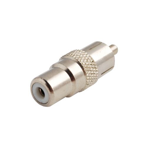 Rca adapter rca plug to rca jack female straight adapter connector nickelplated for sale