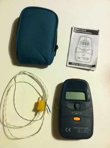Digital Thermometer MS6500 with case, instructions and probe