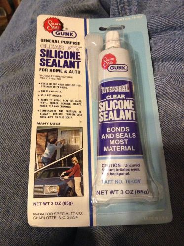 T6-03V - Is A New 3OZ Of Clear Silicone Sealant For Home And Auto Applications
