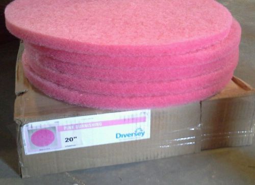 Diversey 20 inch pink burnish pad pack of 5
