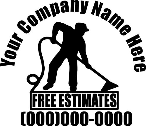 Custom made carpet cleaning decals for truck mount vans,carpet cleaner decal for sale