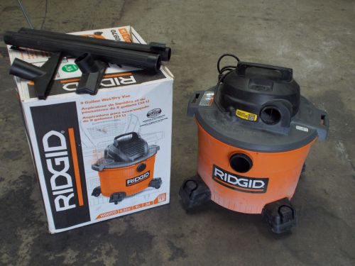 Ridgid wd0970 9 gallon 4.25hp wet / dry shop vacuum 017 for sale
