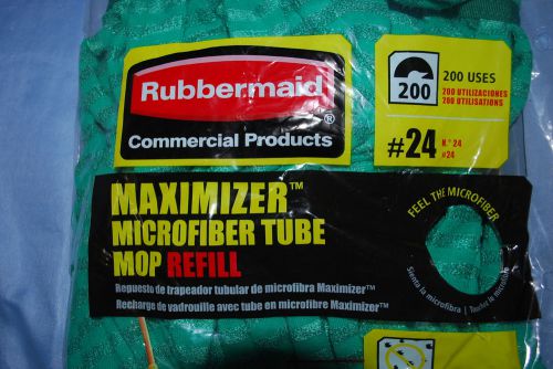 1-lot of 12 / rubbermaid #24 maximizer microfiber tub mop refill (new) (#s4347) for sale
