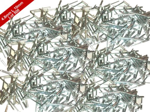 Early new (500pcs) 4.8mm diax10mm standard open dome aluminum  blind pop rivets for sale
