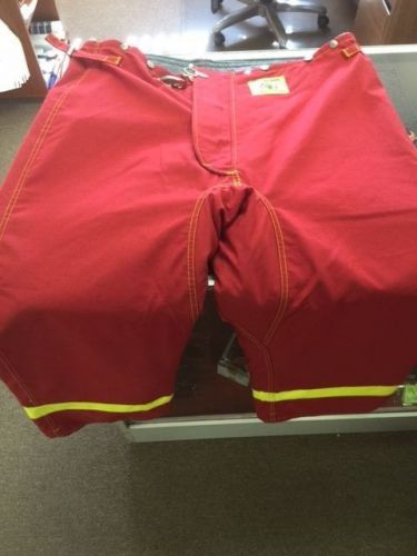 Red morning pride bunker pants 48x31 for sale