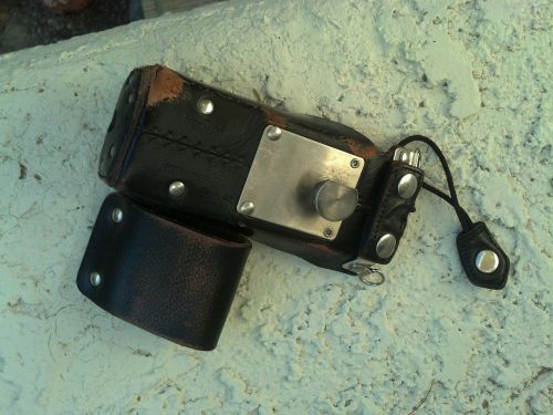 Motorola radio pouch and quick release belt metal clip ~ reels rods n rust ®  ~ for sale