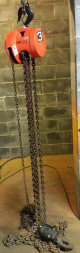 Cm cyclone 3 ton chain hoist hoist with load limiter 20 ft lift for sale