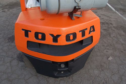 Toyota lpg forklift 5000# cap 13&#039; lift height puncture proof tires ~ la calif~ for sale