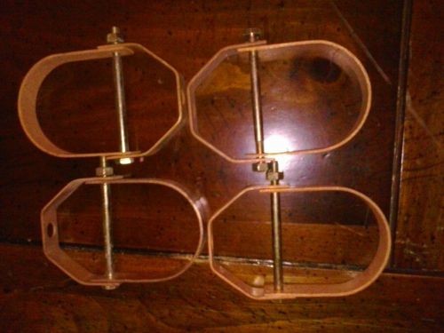 Pipe hanger, clevis type 2 inch, carbon steel copper coated