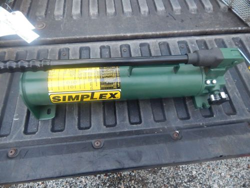 &#034;simplex&#034;   # p-82 hydraulic manuel pump. for sale