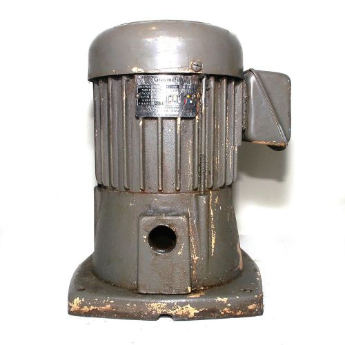 Graymills electric motor pump, type M. T., 0.5 HP, 230/460 VAC for Kitamura 7