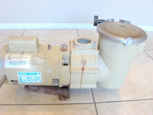 Gould century 1081 pool pump duty jacuzzi 1/2 hp 3450 rpm 1 phase k56j type cs for sale