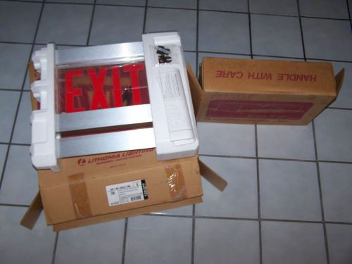 Lithonia lighting lrp 1rc120/277 led exit sign emergency wall surface rough in for sale