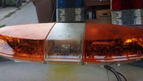 Federal signal vista lightbar hologen strobe with new amber domes snow plow for sale
