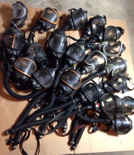 MSA Face Piece w/ Breathing Tube - GAS MASK Lot Of 20+