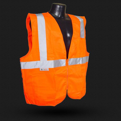 Radians class 2 safety vest with zipper 2xl security wrote on front and back for sale