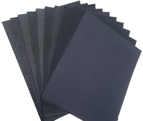 1100 Sheets Premium Latex Backed Sandpaper Wet Dry 9&#034; x 11&#034;  80 - 2000 grit