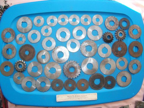 Lot of machinist cutting tools, morse, brown &amp; sharpe, circular, union tool co. for sale