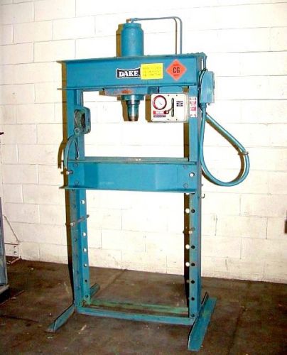 50 ton 10&#034; strk dake 908050-4 h-frame hydraulic press, electric over hydraulic o for sale