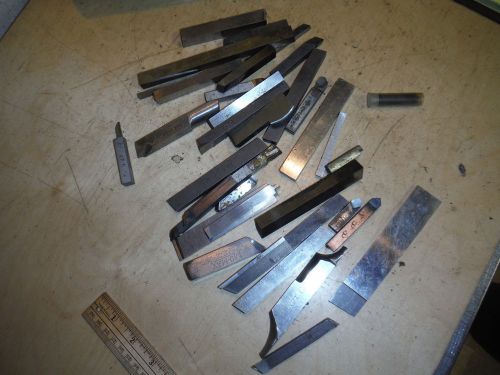 PILE OF METAL LATHE BITS REX AAA OTHER 1/2 3/8 3/8 X 1/2 MACHINIST TOOLING