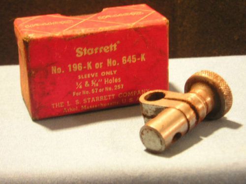 Starrett #196k/645k indicator sleeve,with box for sale