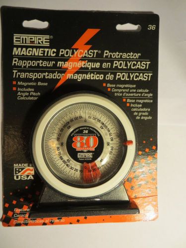 New Empire Magnetic Polycast Protractor # 36