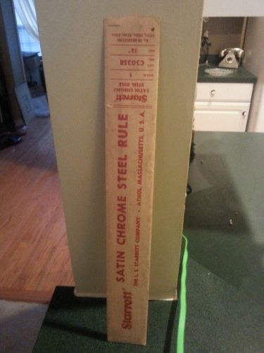 Vintage Starrett Satin Chrome Steel Rulers Set of 2 in Package