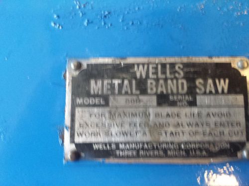 metal horiz band saw    wellsaw  58B