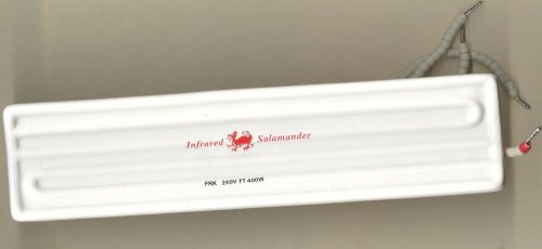 Salamander Ceramic Infrared Heater 9 1/2&#034; Long 2 1/4&#034; wide 400W 240V w/ T/C K