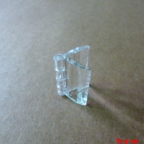 10 Pieces  Clear Acrylic Plastic Hinges Plexiglass Hinge  Size:25x33mm